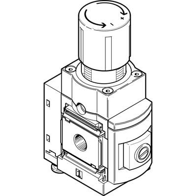 Festo MS6-LRPB-1/2-D5-A8 - Festo 1/2 BSPP(G) Precision Regulator