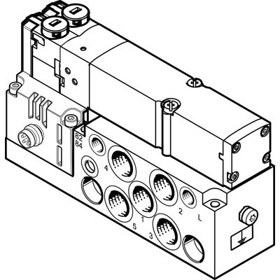 Festo VMPA2-M1H-B-G1/8-PI - Festo Solenoid valve VMPA2-M1H-B-G1/8-P