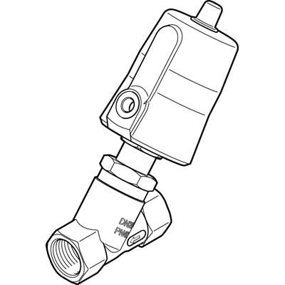 Festo VZXF-L-M22C-M-A-N34-180-M1-V4V4T-50-20 - Festo Angle Seat Valve