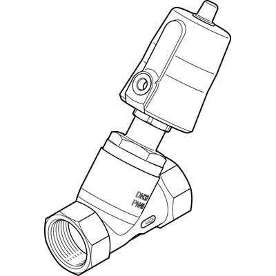 Festo VZXF-L-M22C-M-B-G114-310-M1-V4V4T-50-7 - Festo Angle Seat Valve